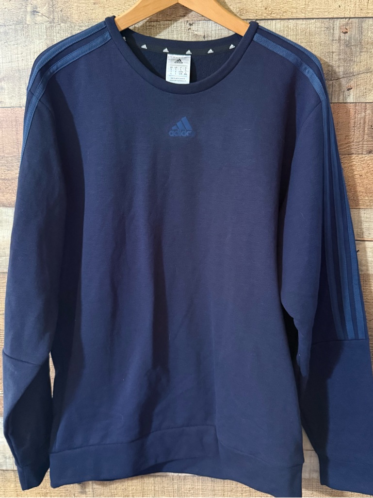 Adidas Navy Sweatshirt Mens Xl Athletic Sporty